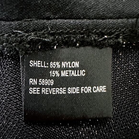 Gianni Bini Andie Metallic Top Blouse Whimsigoth Fairycore Fairy sz Black 6 NWT - Picture 9 of 11